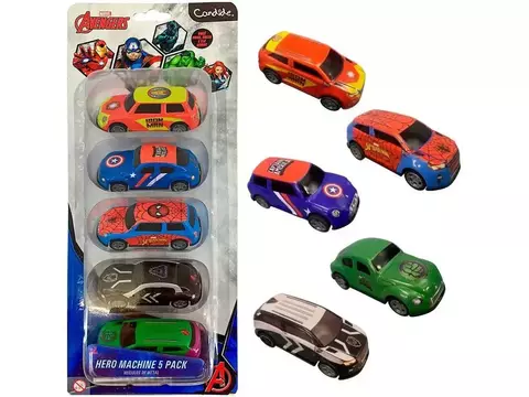 Kit Carrinhos Marvel Avengers Hero Machine