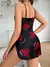 Camisola V Decote Sem Costas Mini Vestido
