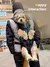 Imagem do Saco para animais de estimação no peito que envolve mochila grande para cães