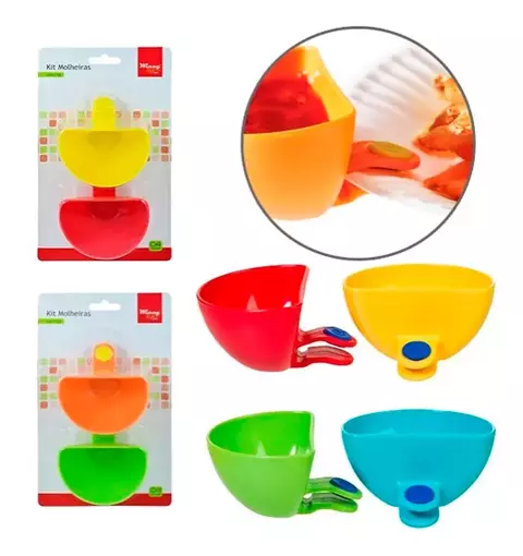 Kit 2 Molheiras Com Clip