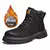 Bota de Tornozelo de Couro Alta - Flix Shop