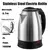 Chaleira de aço inoxidável, mobília de cozinha, chaleira inteligente, 1500w, - Flix Shop
