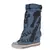 Imagem do Primavera feminina graffiti botas de lona alta cabeça redonda médio