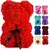 Nova flor artificial eterna rosa urso de pelúcia para a mãe dia das mães aniv - comprar online