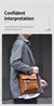 2024 nova marca de luxo dos homens crossbody saco de ombro couro para homens bol - loja online