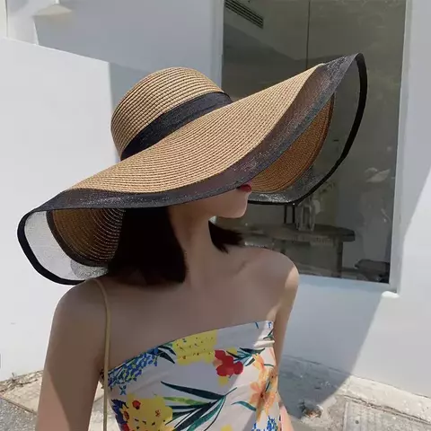 Chapéu de Sol Feminino Grandes Beirais