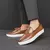 Itália sapatos casuais masculinos verão mocassins de couro sapatos de escritó