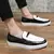 Itália sapatos casuais masculinos verão mocassins de couro sapatos de escritó - loja online