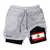 2025 novos shorts esportivos 2 em 1, masculinos, roupas esportivas respiráveis - comprar online