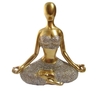 Estátua Yoga Luxo com Brilho 12cm - Meditação - comprar online