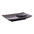 PRATO RETANGULAR DE MELANINA C/ MOLHEIRA TOQUIO PRETO 19CM X 12,5CM X 3CM - acciogts_