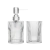 CONJUNTO 2 PECAS DE VIDRO LUXO PARA BANHEIRO