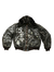GRAFFITI BUNNY FUR BOMBER JACKET