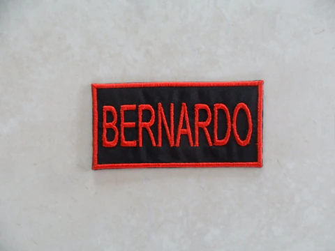 Patch bordado termocolante tag nome - 3 Peças