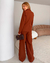 Conjunto Alfaiataria Marrom Mocha - TOMAZI FASHION BRAND