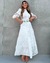 Vestido Midi Algodão Branco Pureza