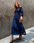 Vestido Midi Laise Marinho na internet