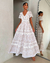 Vestido Midi De Renda Off-White Delicada
