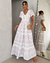 Vestido Midi De Renda Off-White Delicada na internet