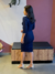 Vestido jeans manga 3/4 e botões - Jac Luiz Moda Feminina