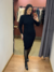 Vestido trico trançado ML - loja online