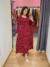Vestido estampado busto drapeado ML - comprar online