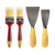 Set Cuatro Piezas Dos Pinceles Dos Espátulas Brocha Pintura