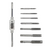 Juego Machos Terrajas Con Manija Set Kit X8 Piezas Metal
