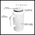 Vaso Térmico 1.9 Litros Con Manija Acero Inoxidable Sorbete