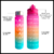 Botella De Agua Motivacional Set X3 Degradé Plástico Pico - tienda online