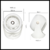 Mini Ventilador Portátil Turbo Inalámbrico De Mesa Luz Led