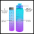 Botellas Motivacionales Degrade Set X3 Plástico Con Pico