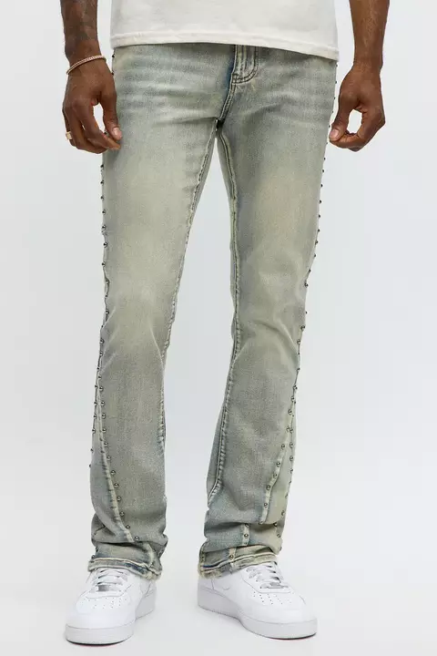 Stacked Skinny Flare Jean - Light Wash - comprar online