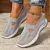Tênis feminino respirável sapatos casuais verão sola macia sapatos ortopédic - comprar online