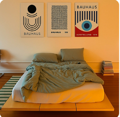 Series Bauhaus x 3 cuadros - comprar online