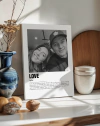 Personalizado Amor-Love Blanco y Negro - comprar online