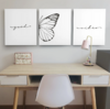 Set Good vibes Mariposas de 3 piezas 40 x 35 cm - comprar online