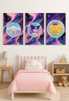Set Sonrio x 3 - Kuromi, Cinamonrol y Pompom
