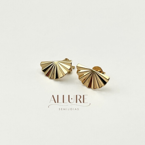 Brinco Mini Leque Banhado a Ouro 18K - comprar online