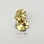 Brinco Redondo Martelado Banhado a Ouro 18K - Allure