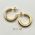Brinco Argola Lisa (M) Banhado a Ouro 18K - Allure
