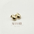 Brinco Gota Abaulado (P) Banhado a Ouro 18K - comprar online