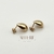 Brinco Gota Abaulado (P) Banhado a Ouro 18K - Allure