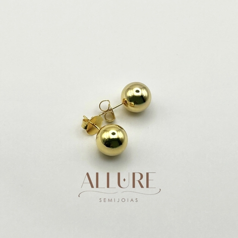 Brinco Bola Grande Banhado a Ouro 18K - comprar online
