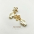Brinco Flor Névoa (M) Banhado a Ouro 18K - Allure