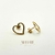 Brinco Coração Love Banhado a Ouro 18K - comprar online