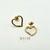 Brinco Coração Love Banhado a Ouro 18K na internet