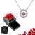 Rosa Eterna Con Collar™ - Te Amo en 100 idiomas. - comprar en línea