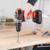 Taladro percutor atornillador Black+Decker 20v de 10mm BCD704C1 - tienda online