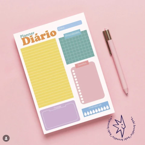 Planner Diário Colors